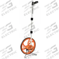 KESON Measuring Wheel: 9,999 ft Range, Fixed Handle Handle, Spoked Single Wheel, Rubber Tread, 23 in (MPN RR310). Key specifications — attr939182: Aluminum; attr939189: Mechanical Measuring Wheel; attr934748: RR310; attr939173: Batteries Not Required; attr939180: Not Foldable; attr939193: SAE; attr939184: Plastic; attr939185: Pistol Grip.