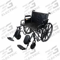 FIRST VOICE Wheelchair: 500 lb Wt Capacity, 24 in Seat Wd, 18 in Seat Dp, Vinyl, 17 in Back Ht, Flat (MPN TS-10234). Key specifications — Includes: Removable Desk Length Arms; Brand: FIRST VOICE; Armrest Type: Removable; Footrest Type: Elevating.