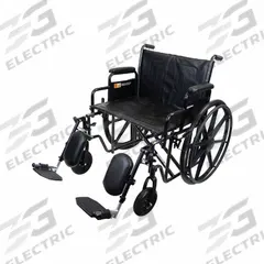 FIRST VOICE Wheelchair: 500 lb Wt Capacity, 24 in Seat Wd, 18 in Seat Dp, Vinyl, 17 in Back Ht, Flat (MPN TS-10234). Key specifications — Includes: Removable Desk Length Arms; Brand: FIRST VOICE; Armrest Type: Removable; Footrest Type: Elevating.