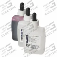 HACH Hardness Test Kit: Total Hardness, 1 to 20 mg/L CaCO₃, 1 gpg/1 mg/L, 100 Tests, 5 Pieces (MPN 2437800). Key specifications — Includes: Buffer Solution (Hardness 1), Hardness 2 and Hardness 3 Test Solutions for approximately 100 Tests; Range: 1 to 20 mg/L CaCO₃; Sensitivity: 1 mg/L; Test Parameters: Total Hardness.