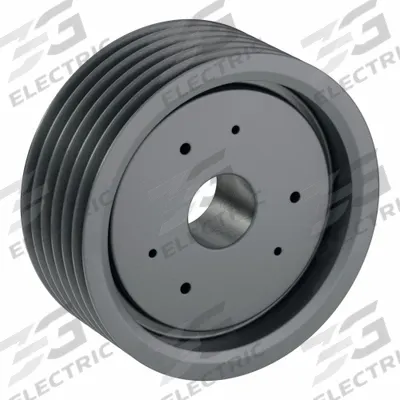 APPROVED VENDOR V-Belt Pulley: 8V1800, 6 Groove, 18 in OD, Bushed Bore - Bushed-Bore Cast-Iron Wedge V-Belt Pulleys