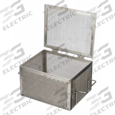 MARLIN STEEL WIRE PRODUCTS Parts Washer Basket: Rectangular, Stainless Steel, Silver - Rectangular Parts Washer Baskets