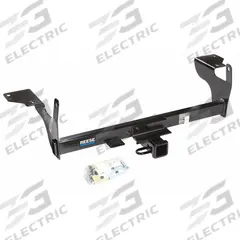 REESE Step Bumper Receiver: III, 3,500 lb Gross Trailer Wt Capacity, 350 lb Tongue Wt, Steel (MPN 75291). Key specifications — Finish: Powder Coated; Drilling Required: No; Vehicle Make: Nissan; Vehicle Model: Xterra; Brand: REESE.