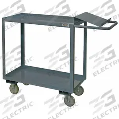 APPROVED VENDOR Utility Cart: 1,200 lb, 2 Shelves, 51 in L x 18 in W x 41 in H Overall Dim, Flat (MPN OPC-1836-2-95). Key specifications — Caster Wheel/Tread Material: Polyurethane; Brand: APPROVED VENDOR; Caster/Wheel Configuration: (2) Swivel with Brake.