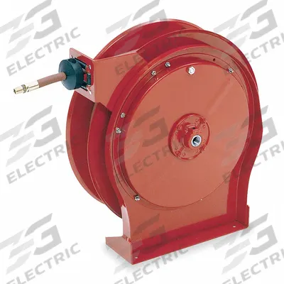 REELCRAFT Spring Return Hose Reel: 50 ft (1/2 in I.D.), 1/2 in MNPT, 300 psi Max Op Pressure - Compact Air or Water Spring-Return Hose Reels