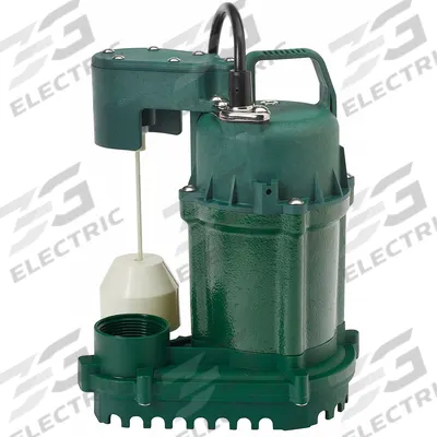 ZOELLER Submersible Sump Pump: 1/3 hp, 115V AC, 30 gpm Flow Rate @ 10' of Head - General Purpose Submersible Sump Pumps