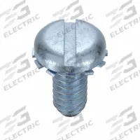 SEMS Screw: Internal Tooth, #4-40 Thread Size, 1/4 in Lg, Steel, Zinc-Plated, Pan, Slotted, 100 PK (MPN MSPII0-400250-100P)