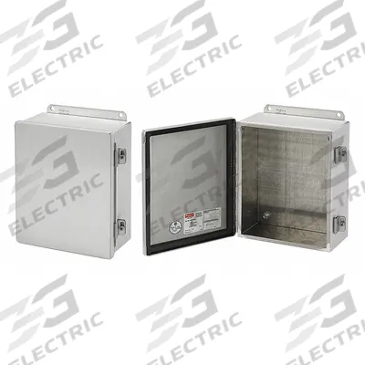 HOFFMAN Enclosure: Aluminum, 8 in x 6 in x 4 in, NEMA 12/13, Solid Cover - Aluminum Dust-Tight Enclosures