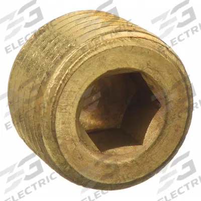 APPROVED VENDOR Plug: Solid Plug, 3/4 in, NPT Threaded, 1,200 psi, 5/8 in Lg - Threaded High-Pressure Pipe Fittings