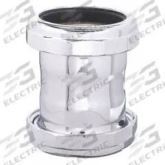 APPROVED VENDOR Coupling: Brass, Chrome-Plated, Silver, 1 1/2 in_1 1/4 in Nominal Pipe Size, Slip (MPN 1PNP9). Key specifications — Finish: Chrome-Plated; Includes: Reducing Washer; Brand: APPROVED VENDOR; Connection Type: Slip.