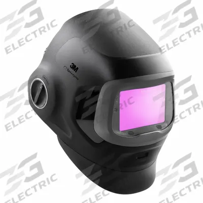 3M SPEEDGLAS Welding Helmet: Auto-Darkening, 4 Arc Sensors, Black, W3/W5/W8-14 - Auto-Darkening Welding Helmets - Solid Color