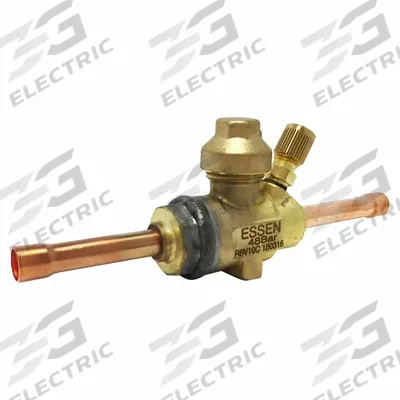 APOLLO Refrigerant Ball Valve: 3/8 in Male Sweat, Access Port, 700 psi - Sweat Connection Refrigeration Ball Valves