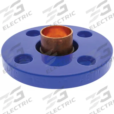 NIBCO Sweat Fitting Adapter: 1 in CTS x 1 in Pipe, Cup x Flange, Wrot Copper (MPN 9405355) - Low-Lead Cast Copper & Bronze Tube Flanges