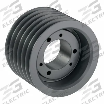 APPROVED VENDOR V-Belt Pulley: 5V670, 6 Groove, 6.7 in OD, Bushed Bore - Bushed-Bore Cast-Iron Wedge V-Belt Pulleys
