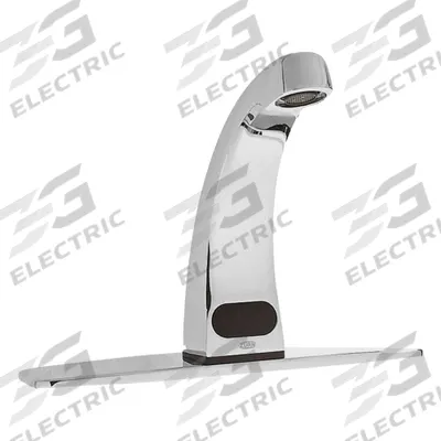 ZURN Bathroom Sensor Faucet: AquaSense, Brass, Chrome Finish, Single-Post, Battery - Single-Post Sensor Bathroom Faucets
