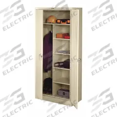TENNSCO Storage Cabinet: 36 in x 24 in x 78 in, 5 Shelves, Swing Handle & Keyed, 22 ga Panel, Adj (MPN 2472 SD). Key specifications — Shelf Adjustability: Adjustable; Base Type: Frame; Cabinet Color: Sand; For Use Outdoors: No; Frame Assembled: Unassembled; Cabinet Storage Components: Hanging Rods; Brand: TENNSCO; Cabinet Style: Hanging Rod and Shelves.