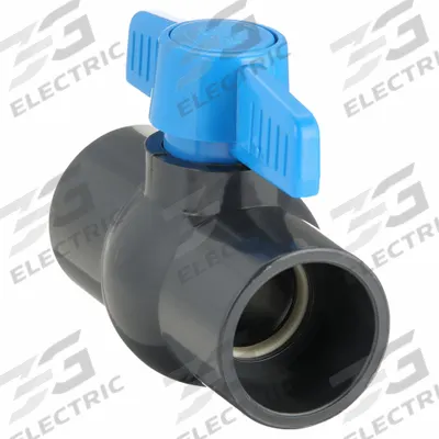 APPROVED VENDOR Manual Two-Way Ball Valve: 1 1/4 in, PVC, Straight, Socket x Socket, One-Piece - PVC Ball Valves
