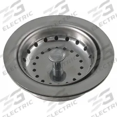 APPROVED VENDOR Strainer: Stainless Steel, Unfinished, 2 in Overall Ht, 4 in Overall Dia (MPN 1HEG4). Key specifications — Product Type: Sink Drain; Brand: APPROVED VENDOR; Finish: Unfinished; Material: Stainless Steel; Includes: 1-1/2 in Plastic Drain Washer.