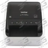 BROTHER Desktop Printer: 4 in Max. Print Wd, 1.15 in/sec, Cutter Dispensing, Brother QL (MPN QL1110NWB). Key specifications — Printer Series: Brother QL; Dispensing Style: Cutter; Printer Connectivity: Ethernet; Print Speed: 1.15 in/sec; Wire Communication: Wireless (wifi); Brand: BROTHER.