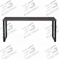 HIRSH Office Desk: Particle Board, Charcoal, 0 Pedestals, 0 Drawers, 72 in Overall Wd, Black Frame (MPN 23985). Key specifications — Desktop Material: Particle Board; Includes Modesty Panel: No; Desktop Color: Charcoal; Brand: HIRSH; Frame Color: Black; Frame Material: Steel; Product Type: Rectangular Office Desk.