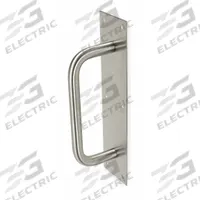 ROCKWOOD Door Pull Plate: 3 in Wd, 12 in Ht, Stainless Steel (MPN BF107 X 70A.32BIO). Key specifications — Material: Stainless Steel; Operation Type: Hand Pull; Properties: Wear-Resistant; Brand: ROCKWOOD.