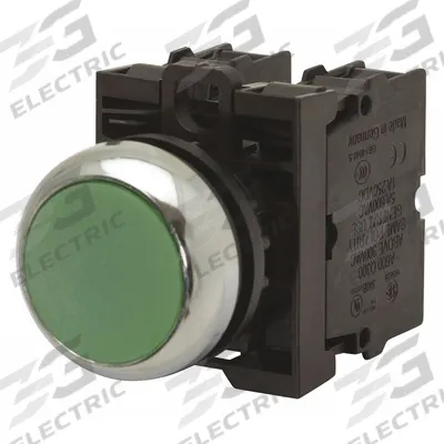 EATON Illuminated Push Button: Illuminated, Flush Profile, Non-Metallic, 22 mm - Illuminated Flush-Mount Push Buttons