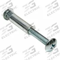 NATIONAL GUARD Fire Door Thru-Bolts: Steel, 2 in Overall Lg, 9/16 in Overall Wd, Silver (MPN FDTB 3/8"). Key specifications — Color: Silver; Brand: NATIONAL GUARD; Material: Steel.