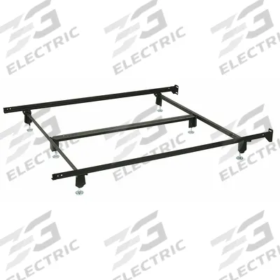 RIZE Bed Frame: Full Fits Mattress Size, 71 in Overall Lg, 53 in Overall Wd - Bed Frame Rails