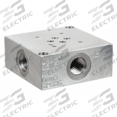 Parker Subplate Side Port: 5,000 psi Max Pressure, D03 NFPA Size, Ductile Iron - Valve Subplates