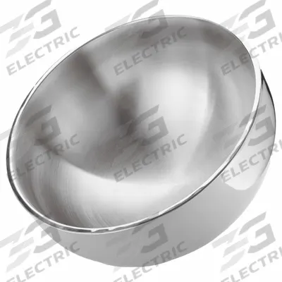 AMERICAN METALCRAFT Bowl: 304 oz Capacity, 13 7/8 in Dia, Stainless Steel - Serving Bowls
