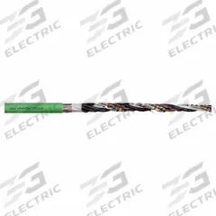 CHAINFLEX Measuring System Cable: (3) Pr 26 AWG (0.14)/(2) Four Pr 26 AWG (0.14)/(2) 20 AWG (0.5) (MPN CF111-020-D). Key specifications — Conductor Grouping: (3) Pair 26 AWG/(2) Four Pair 26 AWG/(2) 20 AWG; Includes Ground: No; Overall Length: Order by the Foot; Minimum Bend Radius Factor - Fixed: 5 x OD; Minimum Bend Radius Factor - Flexible: 8 x OD; Brand: CHAINFLEX.