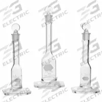 KIMBLE Volumetric Flask: 5 mL, Colorless, Conical, A, +/-0.02 mL, Includes Closure, 99 mm Overall Ht (MPN 28017A-5). Key specifications — Shape: Conical; Tolerance: +/-0.02 mL; Body Color: Colorless; Brand: KIMBLE; Compatible with Stopper Size: 8; USP Specification: Type I.