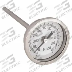 APPROVED VENDOR Dial Thermometer: 50°F to 550°F, ±1% Accuracy, 4 in Stem Lg, 2 in Dial Dia (MPN 1NFX1). Key specifications — Accuracy: ±1 %; Brand: APPROVED VENDOR.