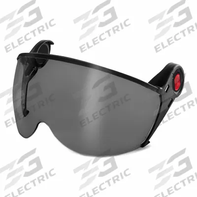 KASK AMERICA Visor Kit: Gray Lens Color, Anti-Fog/Scratch-Resistant - Kask Eye Shield Assemblies for Hard Hats & Helmets