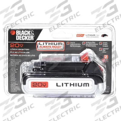 BLACK & DECKER Battery: 20V MAX*, 1.5 Ah, Battery Included - DEWALT Cordless Tool Batteries