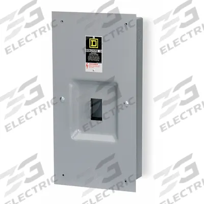 SQUARE D Circuit Breaker Enclosure: 3 Spaces, 400 A Amps, Flush Mounting - L-Frame Square D Circuit Breaker Enclosures