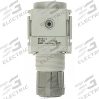 SMC Regulator: Die-Cast Aluminum, 1/4 in NPT, 7.251887 psi to 123.2821 psi, 1 MPa Max Op Pressure (MPN AR30-N02-Z-D). Key specifications — attr111664: No; attr111400: AR-D; attr111627: SMC.