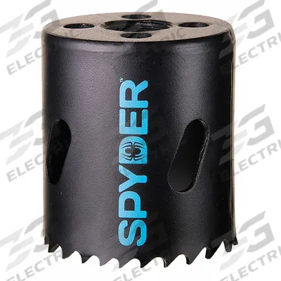 SPYDER Hole Saw: 1 3/4 in Saw Dia., 4/6 Teeth per Inch, 1 7/8 in Max. Cutting Dp - Multi-Material-Cutting Hole Saws without Arbor
