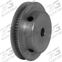 DAYTON Timing Pulley: Modified Curvilinear, Fixed, For GT Timing Belt Section, For 3 mm Belt Wd (MPN 60-2P03-6FA3). Key specifications — Brand: DAYTON; Finish: Clear Anodized; For Belt Series: Powerhouse®.