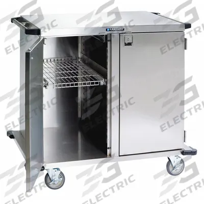 LAKESIDE Surgical Case Cart: Stainless Steel, (2) Swivel/(2) Swivel with Brake, Silver - Surgical Case Carts