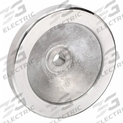 KIPP Hand Wheel: Solid, Aluminum, 1/2 in Bore, 100 mm Dia - Solid Hand Wheels