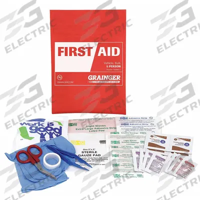 FIRST AID ONLY First Aid Kit and Housing: Vehicle, 5 People Served, 39 Components - Vehicle First Aid Kits