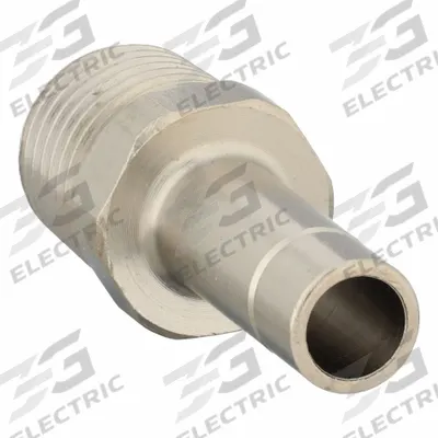 LEGRIS Push-Fit Adapter Fitting: 1/4 in Pipe x 8 mm OD Size, BSPT x Push-to-Connect - Nickel-Plated Brass Tube Fittings