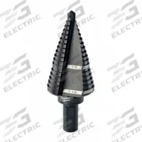 MILWAUKEE Step Drill Bit: 7/8" to 1-1/8", Black Oxide HSS, 3-Flats Shank (MPN 48-89-9209). Key specifications — attr1234936: Not Impact Rated.