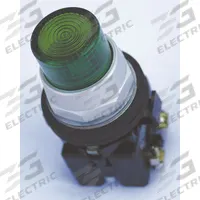 EATON Illuminated Push Button: Illuminated, Extended Profile, Metallic, 30 mm, 1NO/1NC (MPN HT8GBGABF7). Key specifications — Brand: EATON; Action: Momentary; Series: HT800; Push Button Material Type: Metallic.