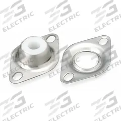 DAYTON 2 Bolt Flange Bearing: 2 Bolt, 1 in Bore, 4 3/8 in Overall Lg, 1 1/8 in Overall Ht (MPN 1F570). Key specifications — Brand: DAYTON.