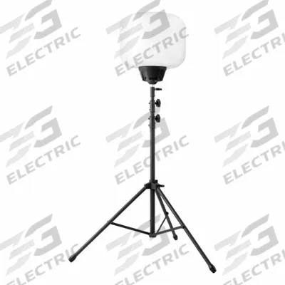 VOLTERREX Tripod Balloon Light Kit: 13,000 lm Max Brightness, 6.5 ft Max Ht, 48V DC - Cordless Tripod Balloon Lights
