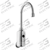 CHICAGO FAUCETS Bathroom Sensor Faucet: HyTronic Gooseneck, Cast Brass, Polished Chrome Finish (MPN WWG116.204.AB.1T). Key specifications — Brand: CHICAGO FAUCETS; Includes: Mounting Hardware; Series: HyTronic Gooseneck.