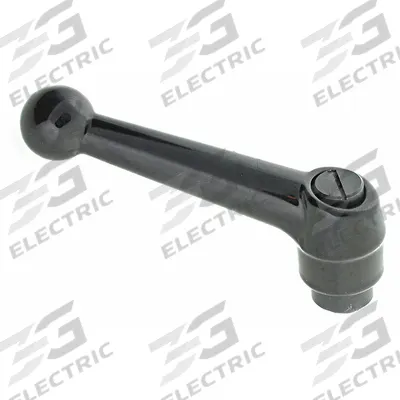 APPROVED VENDOR Adjustable Handle: Zinc w/ Steel Thread, 5/16"-18 - Ball-Style Adjustable Handles with Threaded Hole