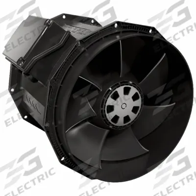 FANTECH In-Line Duct Fan: 645 cfm Max., 8 in Duct, 96 W, 120V AC, 1 Ph, IP44 - General Purpose Inline Duct Fans